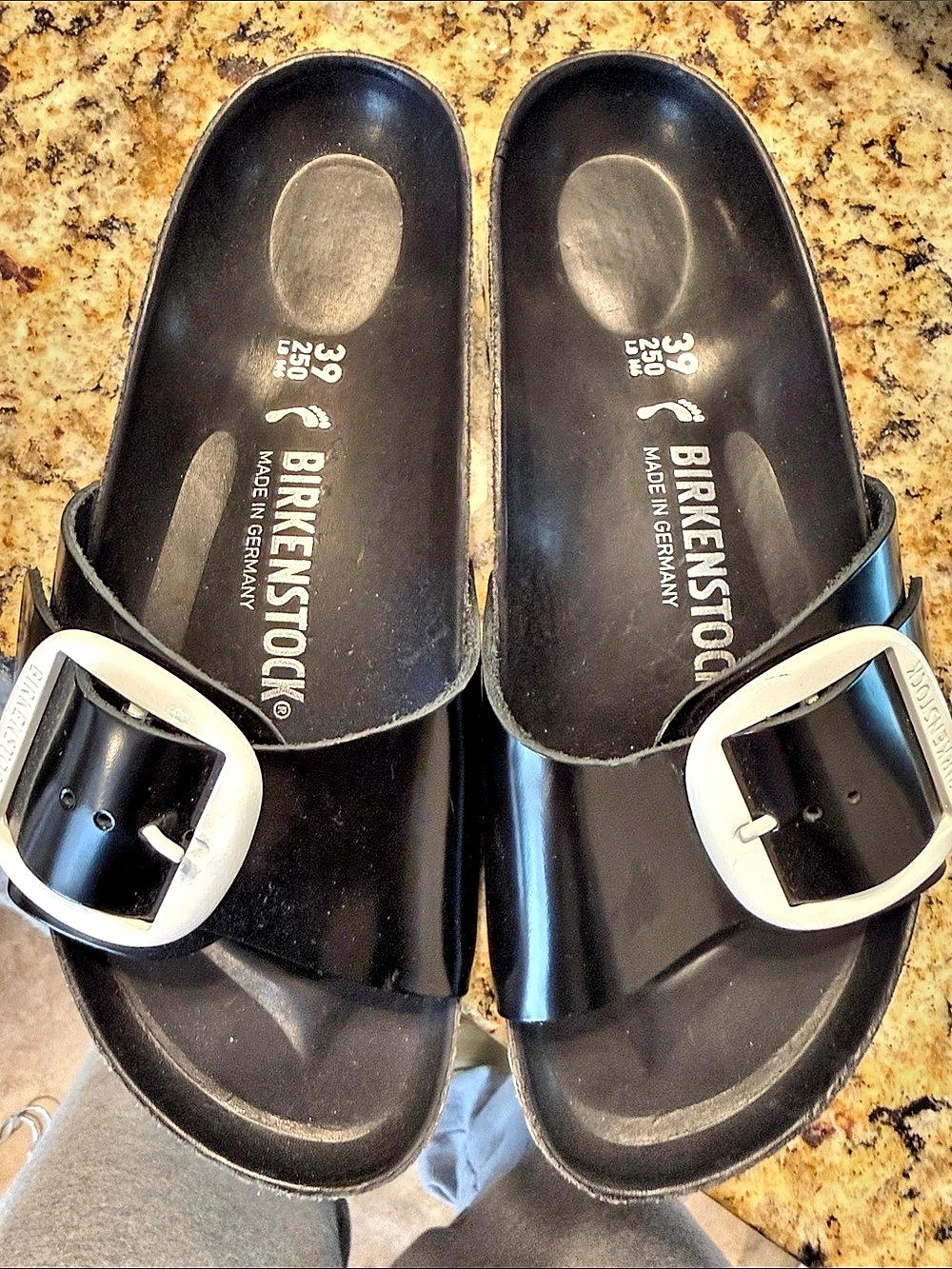 Birkenstock patent Black EU 39 Sandals